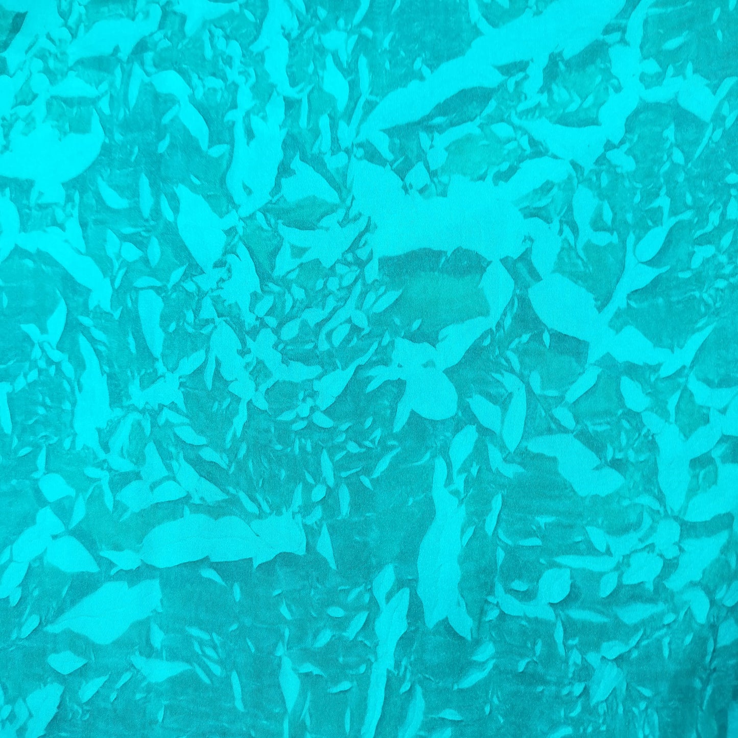 Dark Green Crushed Bemberg Silk Fabric 14941