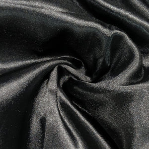 Premium Black Solid Satin Fabric 7015