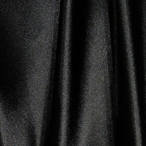 Premium Black Solid Satin Fabric 7015