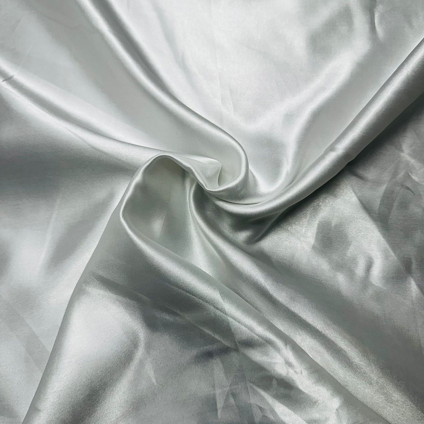 White Solid Satin Fabric 19944