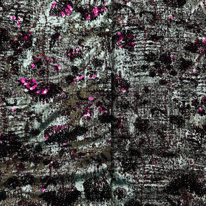 Wine Foil Sequins CutDana Handcrafted Net Fabric CF-15125 - TradeUNO