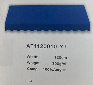 Premium Blue Solid Acrylic Fabric - TradeUNO