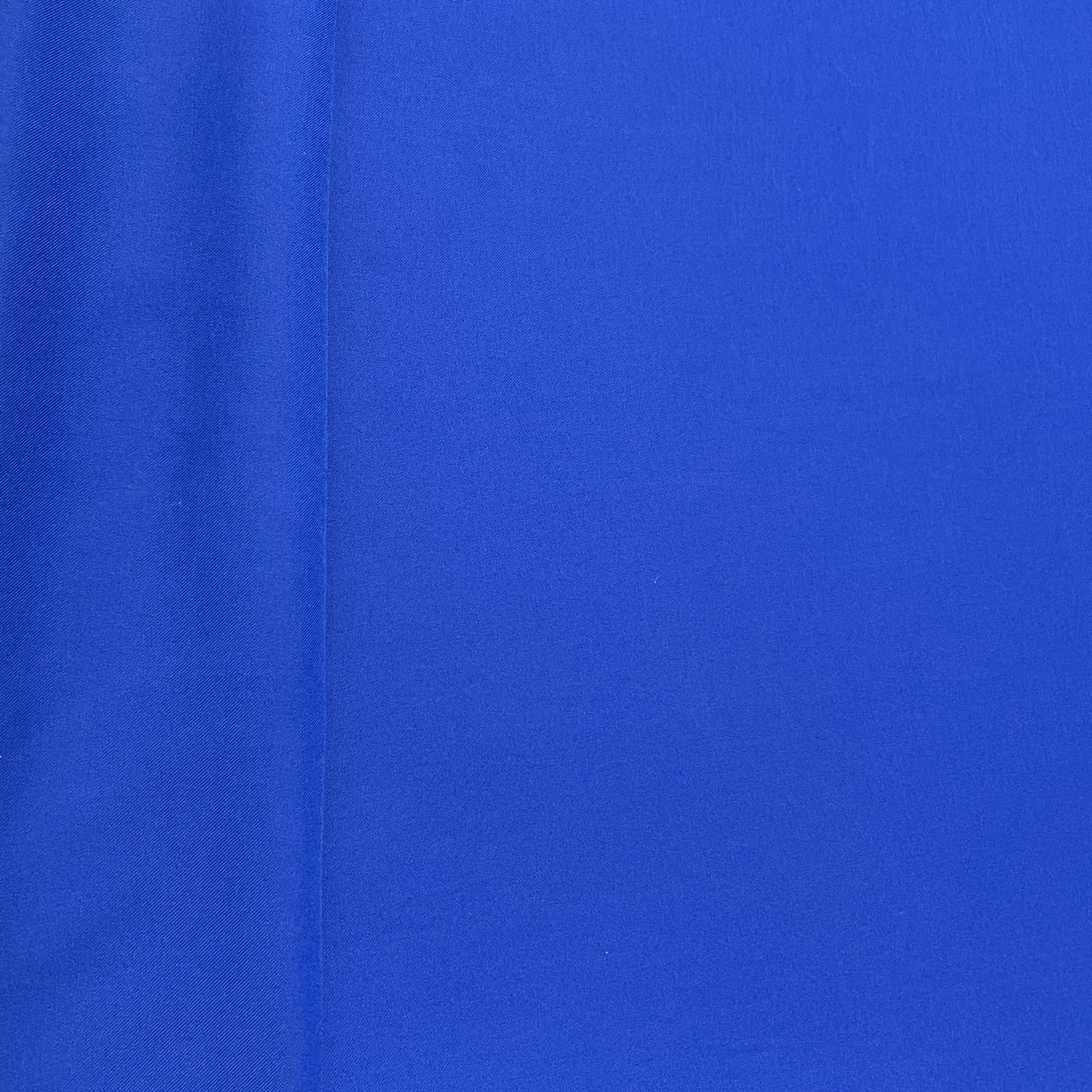 Blue Solid Satin Crepe Fabric - TradeUNO