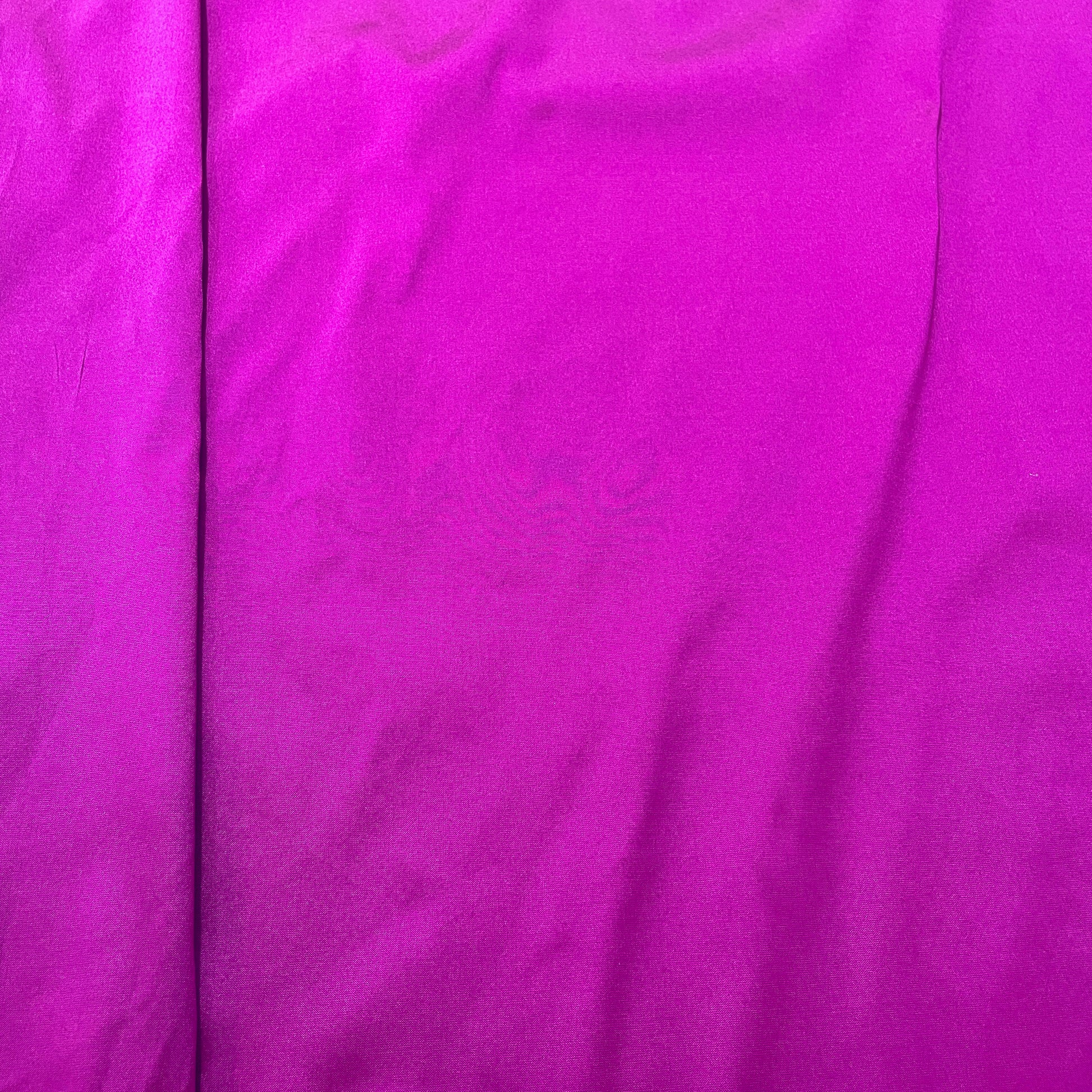 Magenta Purple Solid Silk Taffeta Fabric - TradeUNO