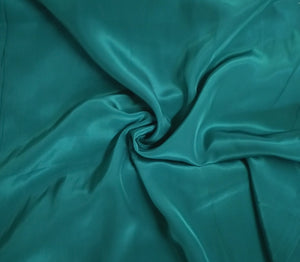 Teal Green Solid Natural Crepe Fabric GT-28620 - TradeUNO