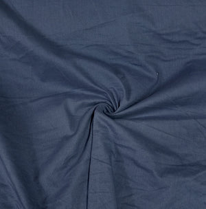 Teal Blue Solid Cotton Polyster Fabric 5308 - TradeUNO