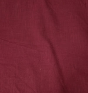 Maroon Solid Cotton Linen Slub Fabric SG-30359 - TradeUNO