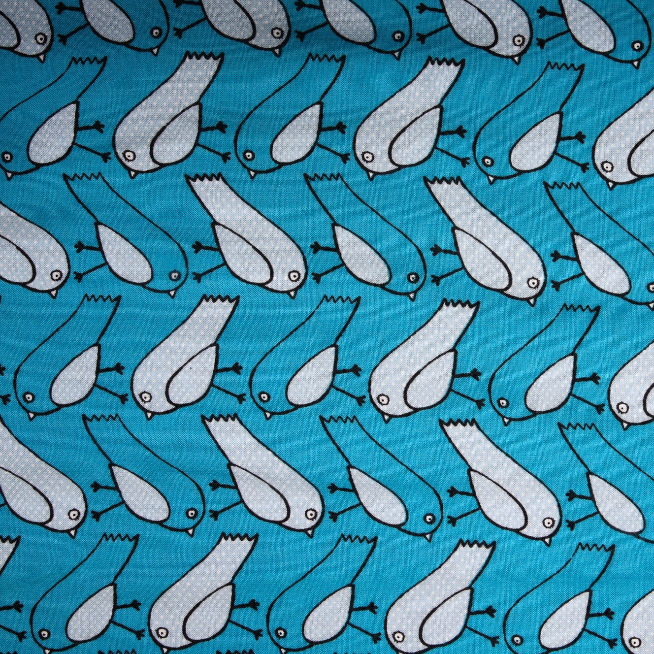 Blue Bird Kids Print Rayon Fabric Trade UNO