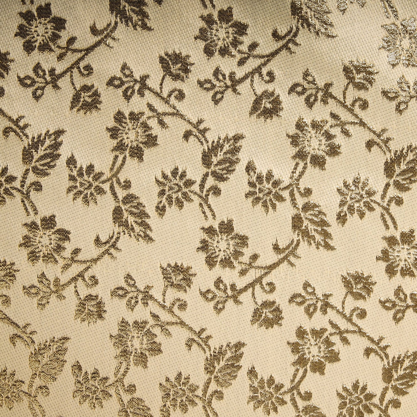 Buy Golden Traditional Banarasi Brocade Fabric