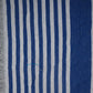 White & Blue Stripes Cotton Casement Fabric Trade UNO