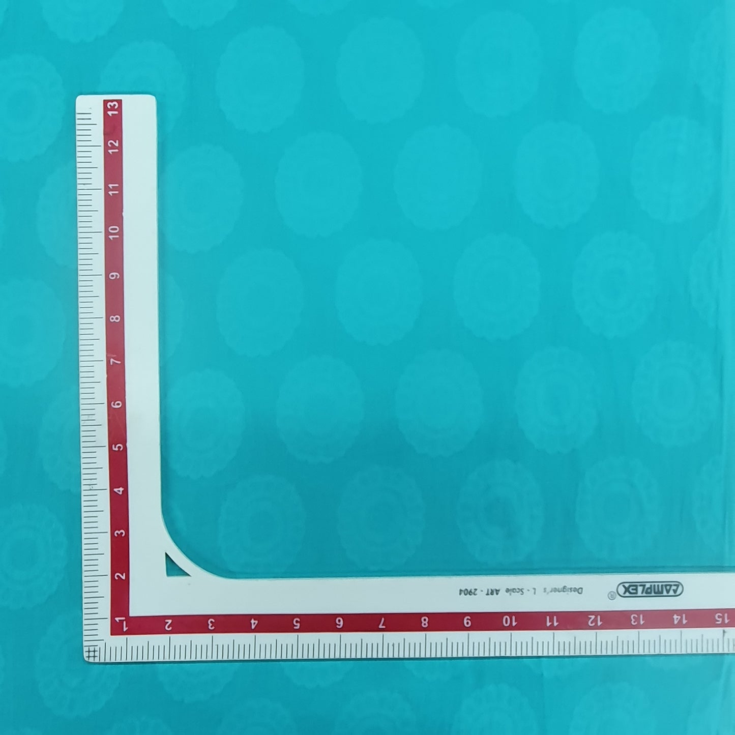 Aqua Blue Solid Jacquard Cotton Fabric Trade UNO