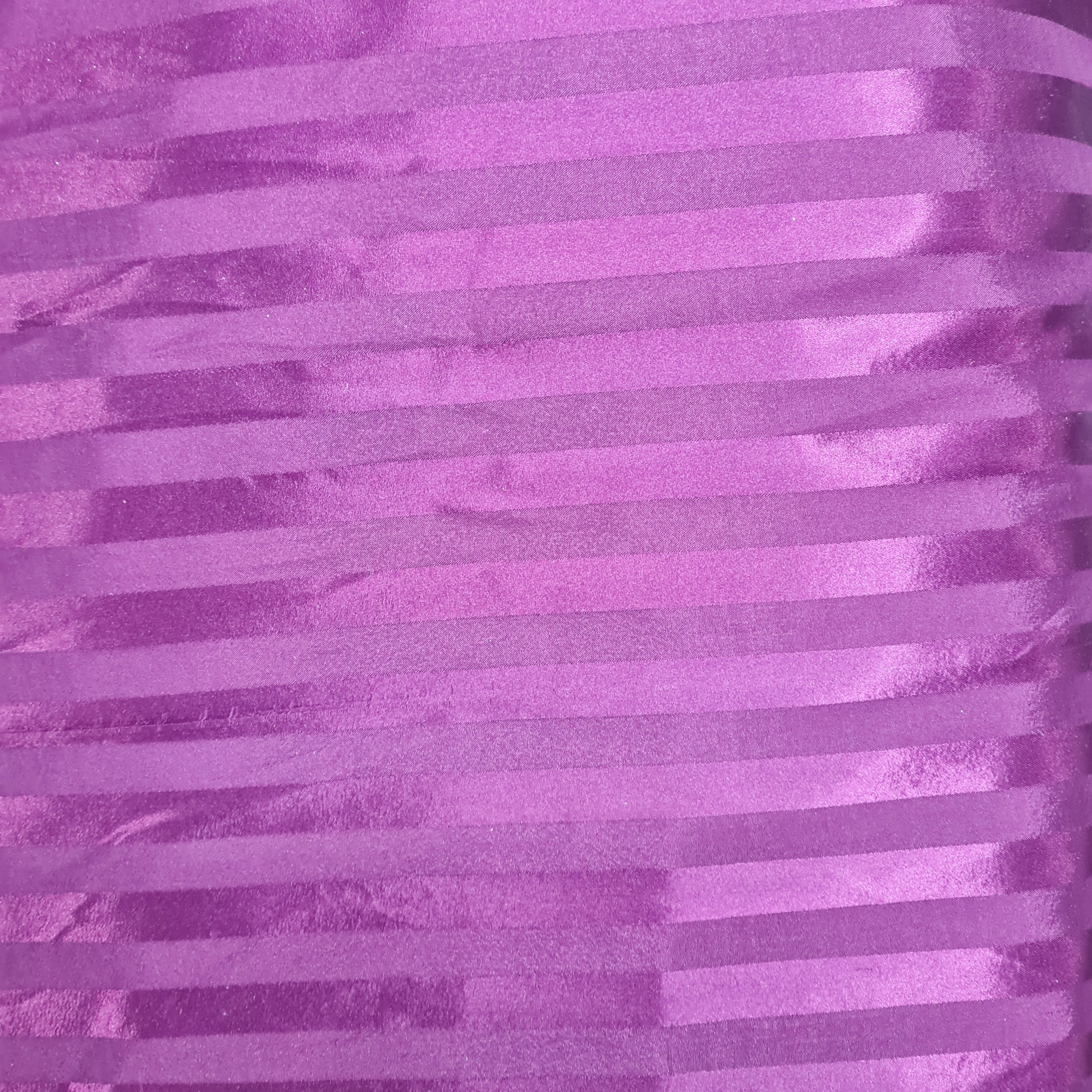 Wine Stripe Print Poly Satin Fabric 8472