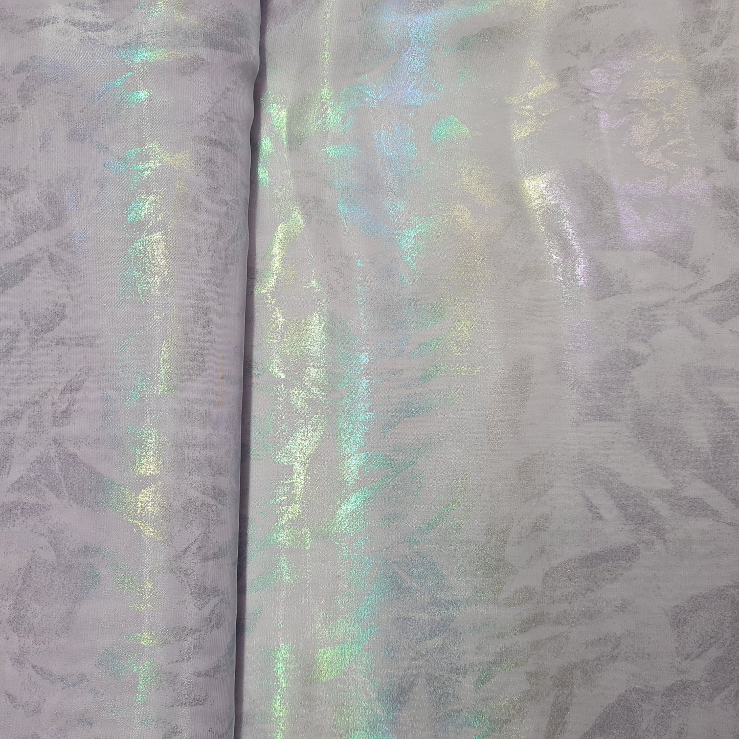 Light Purple 3D Floral Imported Organza Fabric - TradeUNO