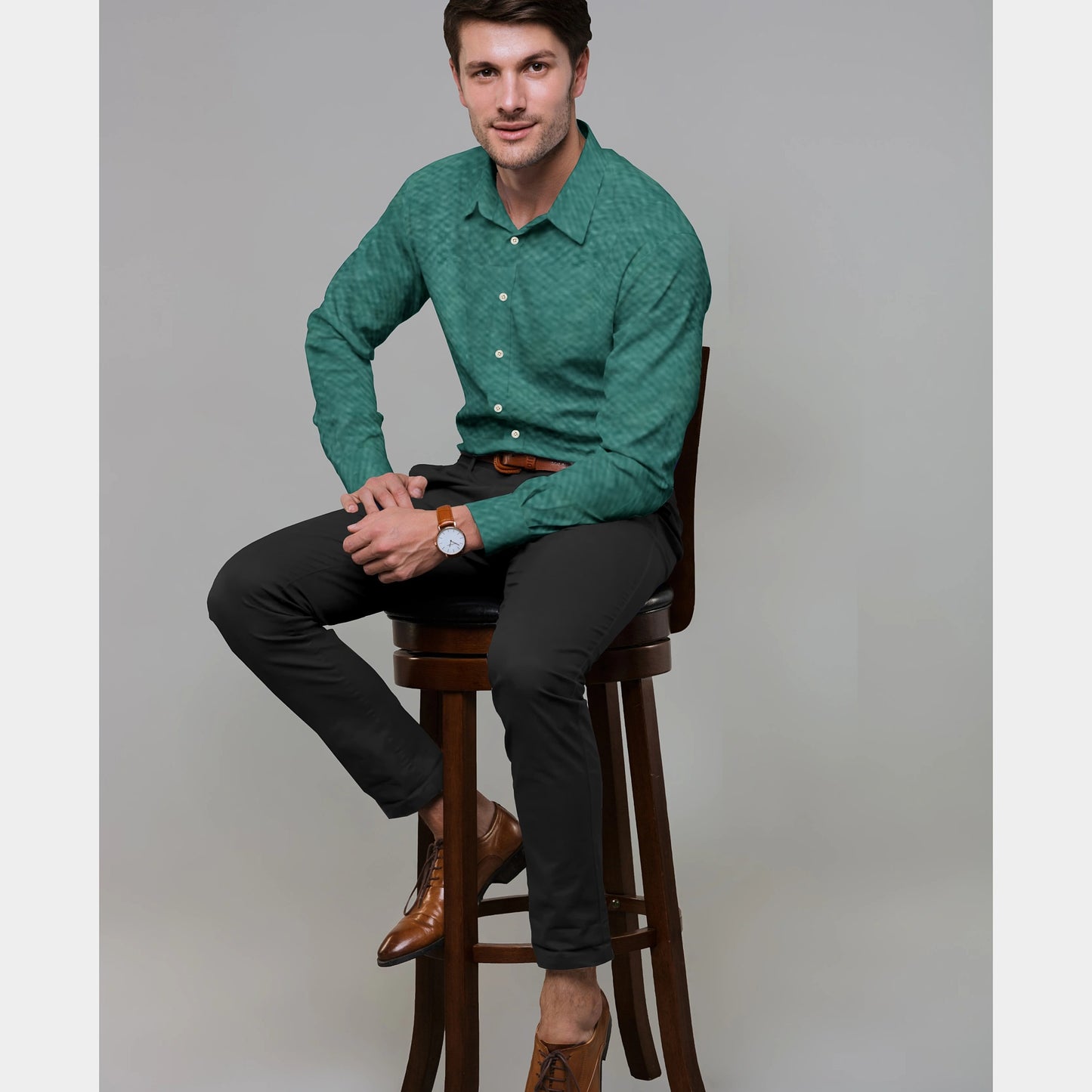 Emerald Dark Green Solid Satin Fabric Trade UNO