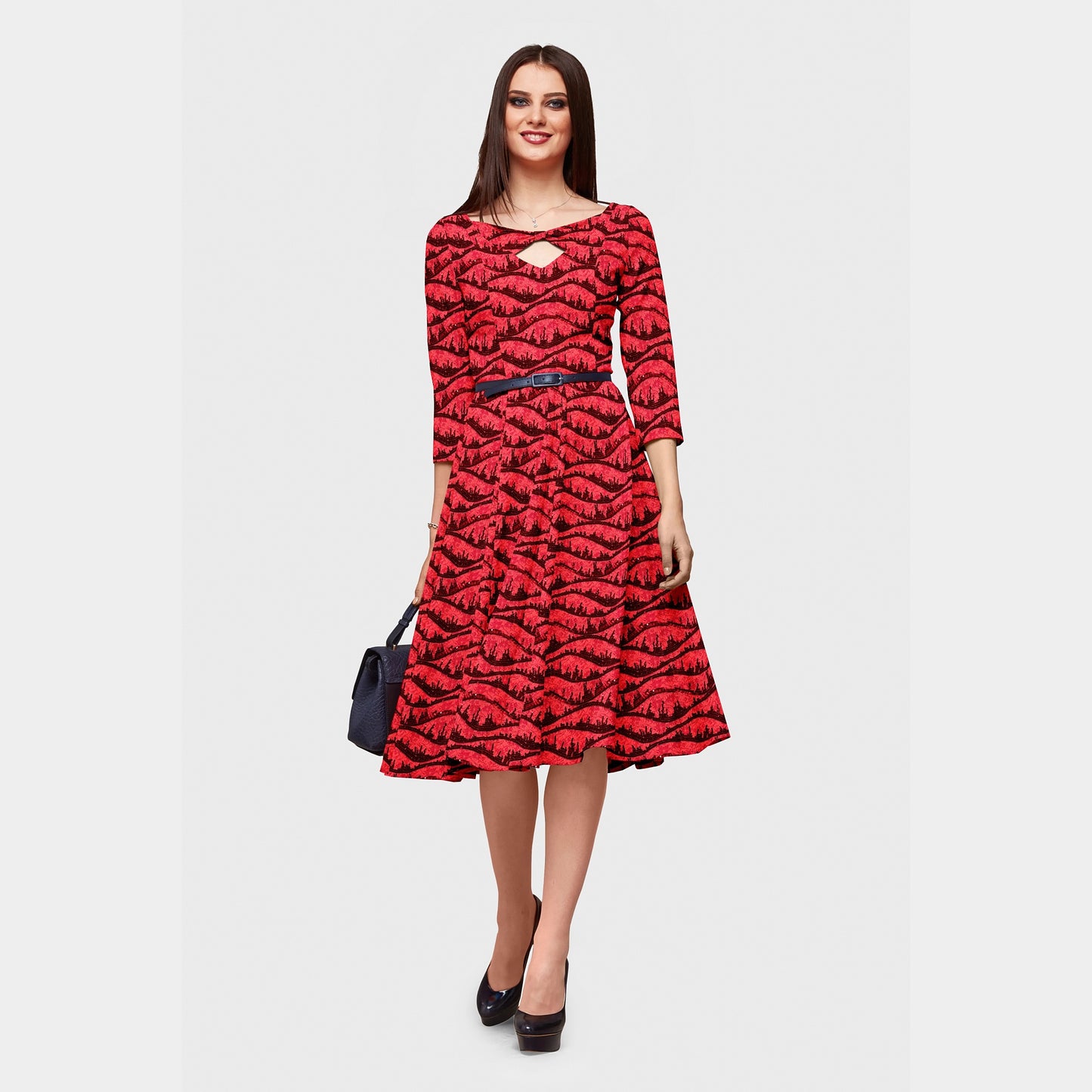 Red Lace Sequence Fabric - TradeUNO