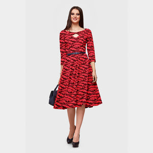 Red Lace Sequence Fabric - TradeUNO