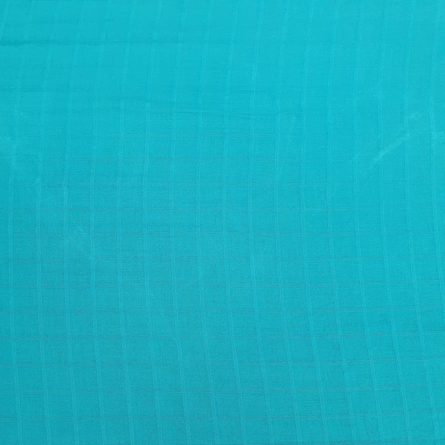 Sky Blue Solid Jacquard Cotton Fabric Plain Weave 48 Inches