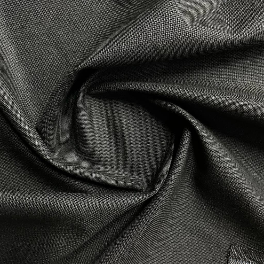 Black Solid Viscose Suiting Fabric - TradeUNO