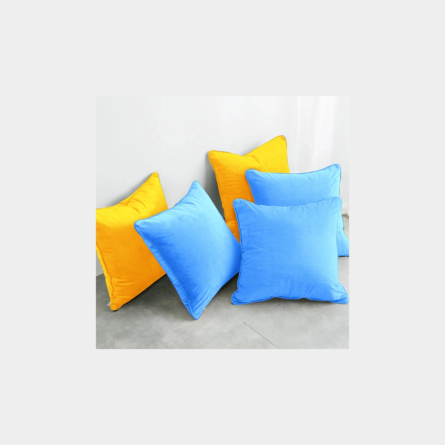 Blue Solid Poly Velvet Fabric Trade UNO