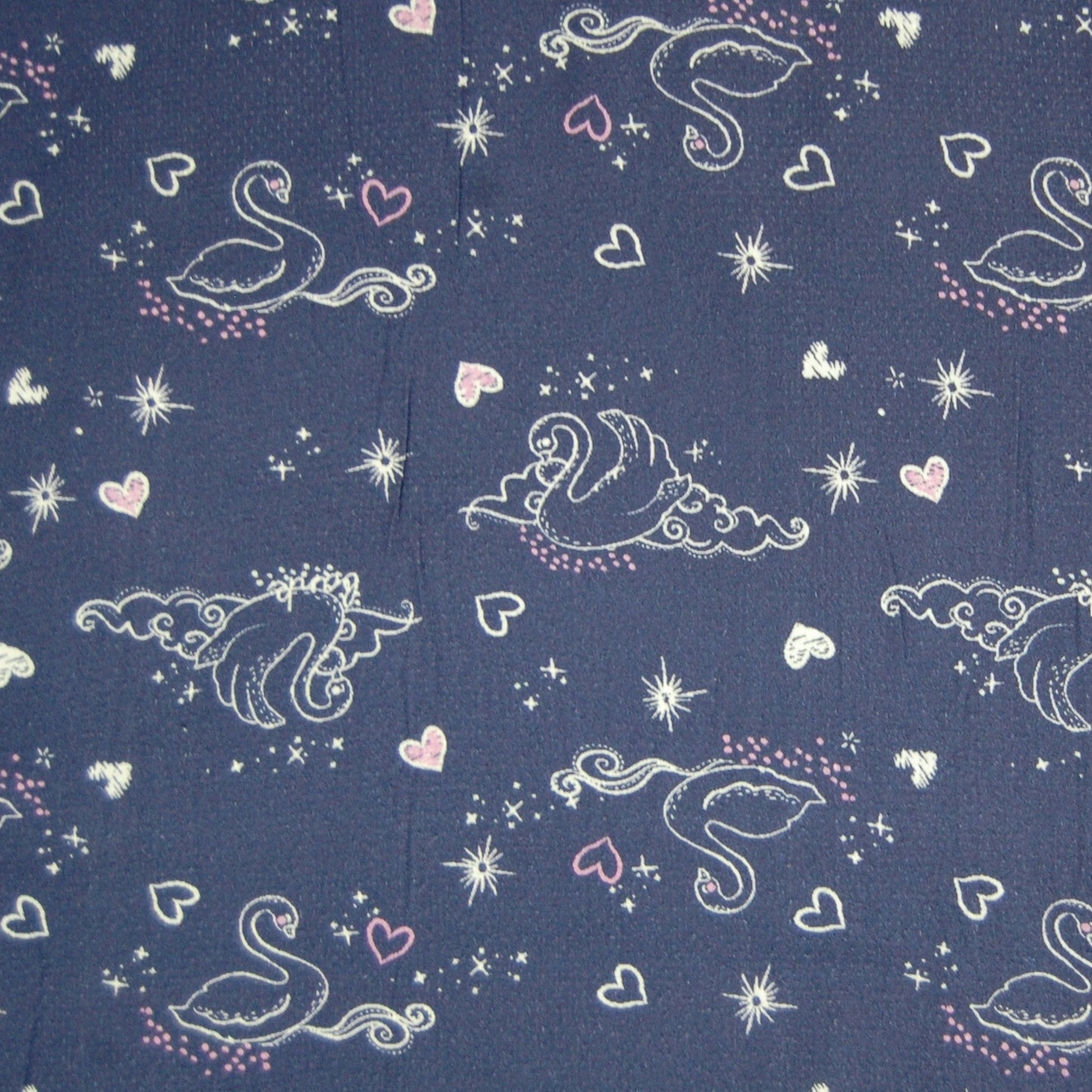 Blue Duck Print Visocse Dobby Fabric Trade UNO