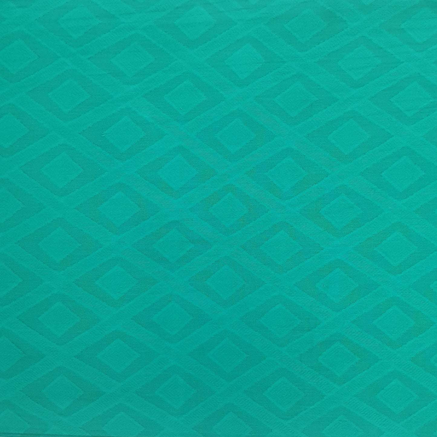 Green Solid Cotton Jacquard Fabric Trade UNO