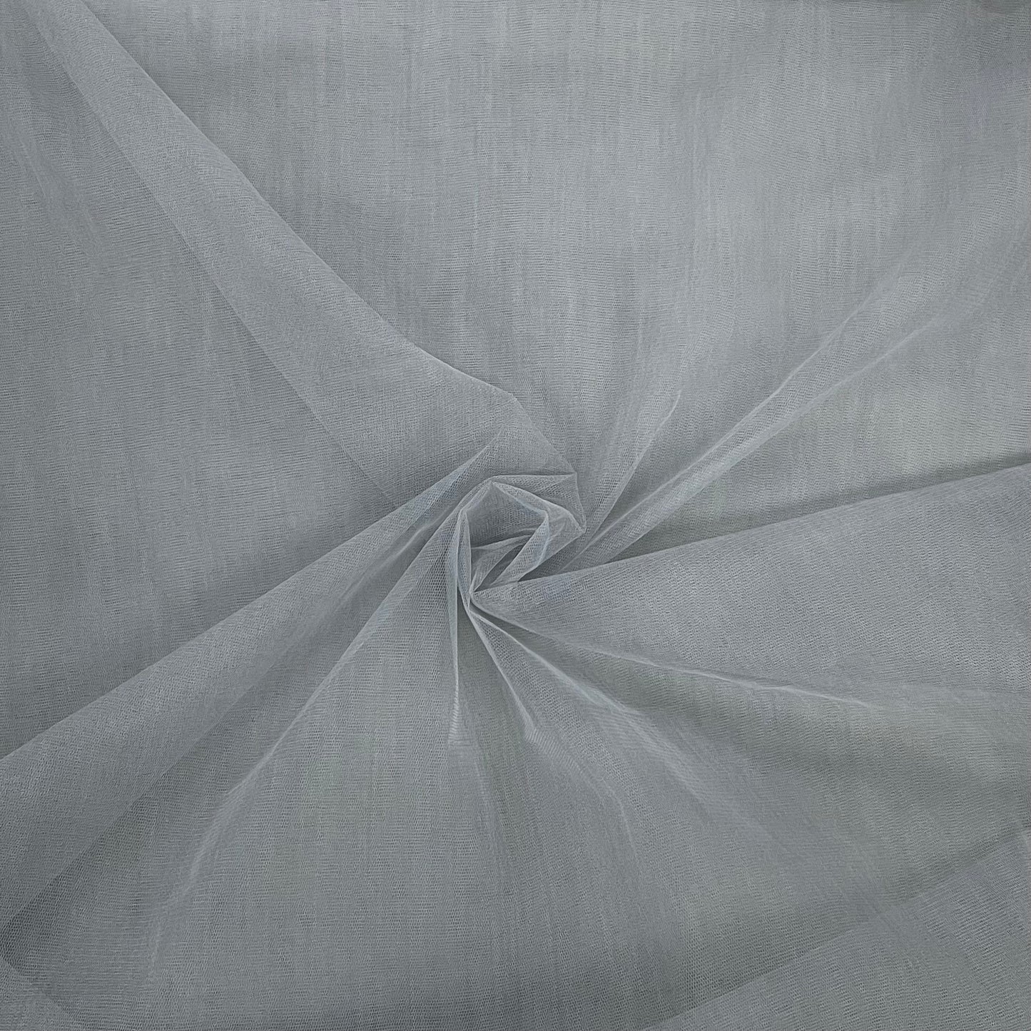Grey Solid Net Fabric ,44 inches - TradeUNO