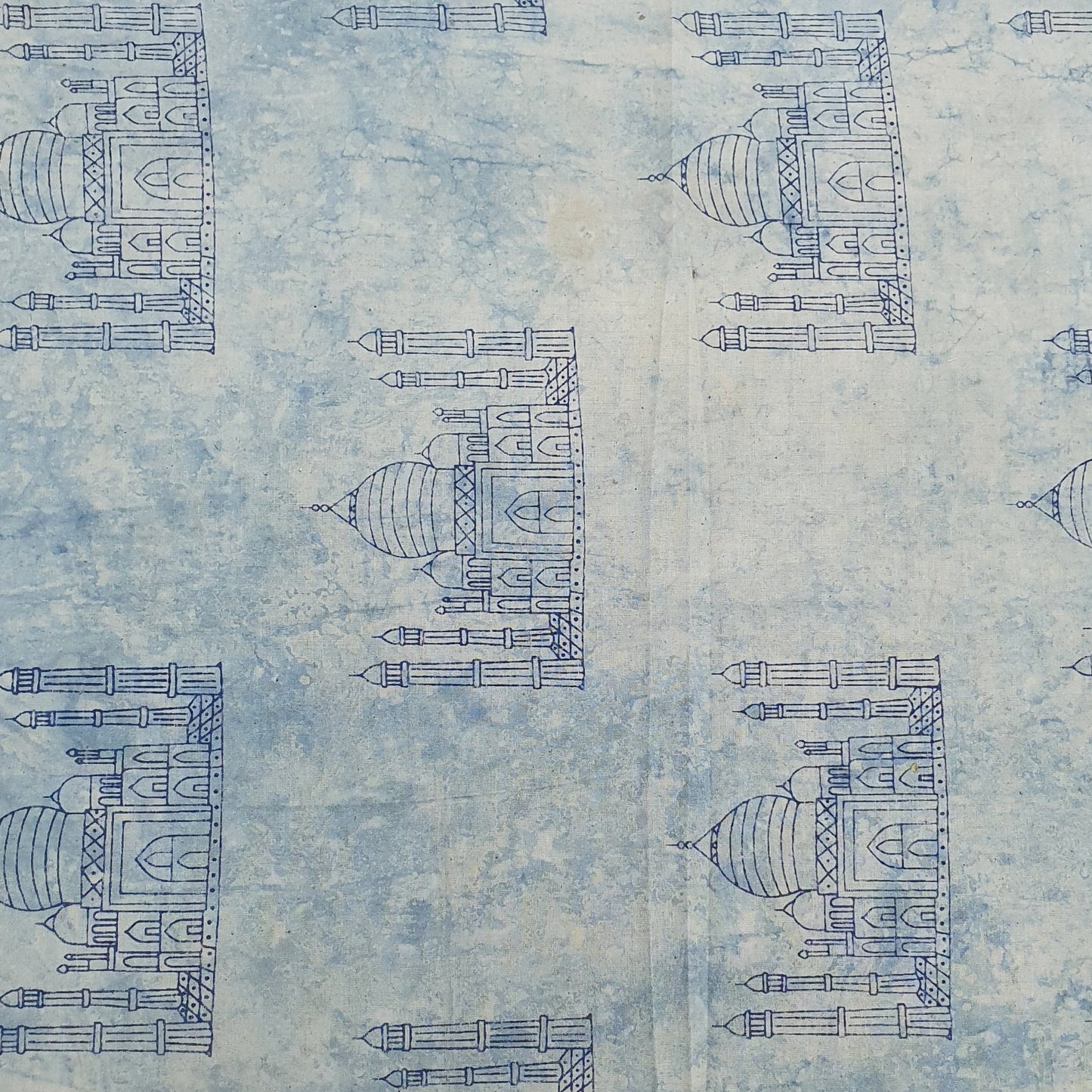 Grey Tie & Die Print Cotton Fabric Trade UNO