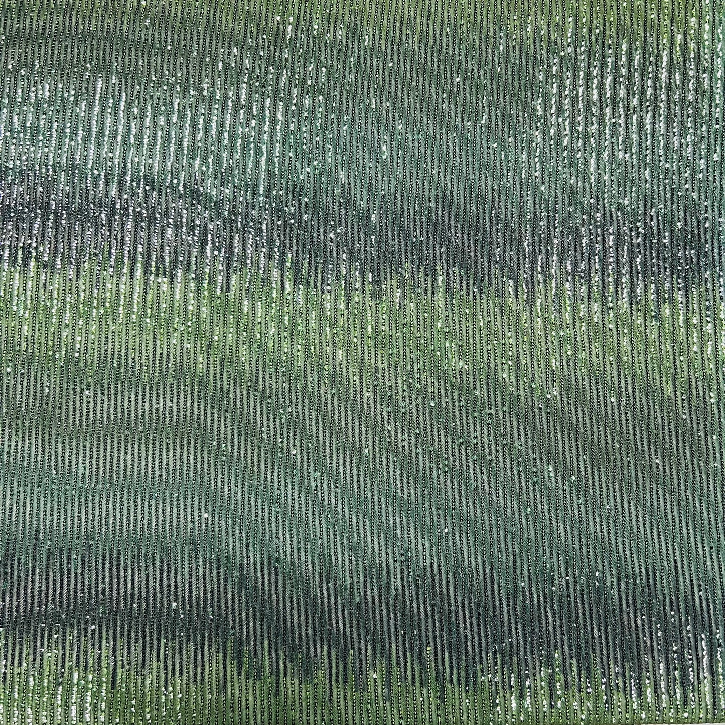 Green Embroidery Sequence Net Fabric - TradeUNO