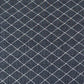 Black Geometrical With Lurex Cotton Linen Fabric Trade UNO