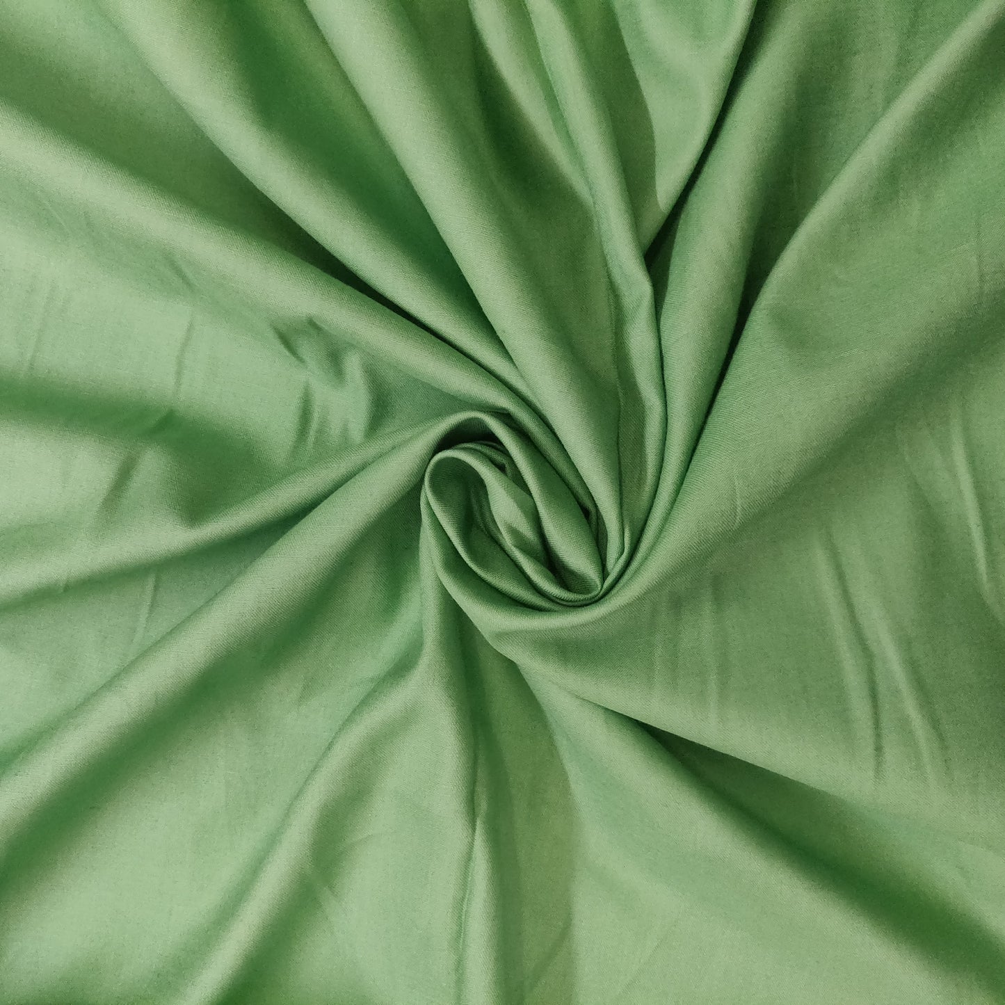 Light Green Solid Cotton Satin Fabric - TradeUNO
