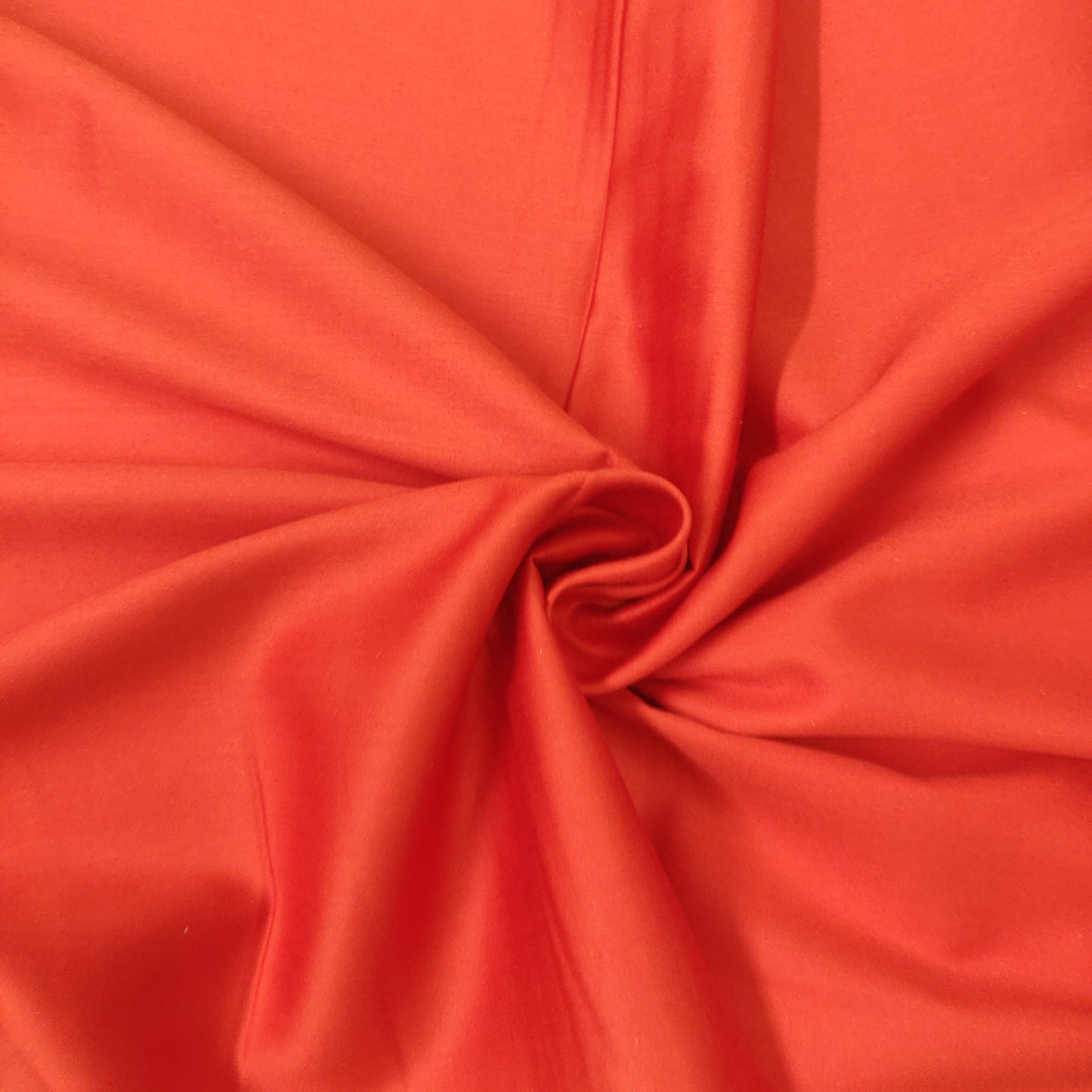Orange Solid Cotton Satin Fabric 7434