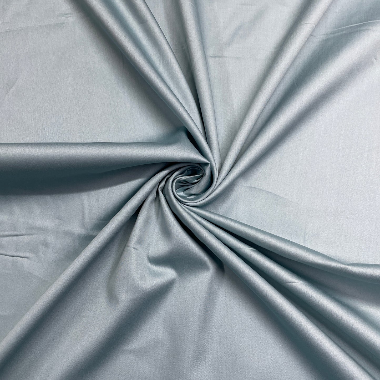 sea green solid cotton satin fabric 1