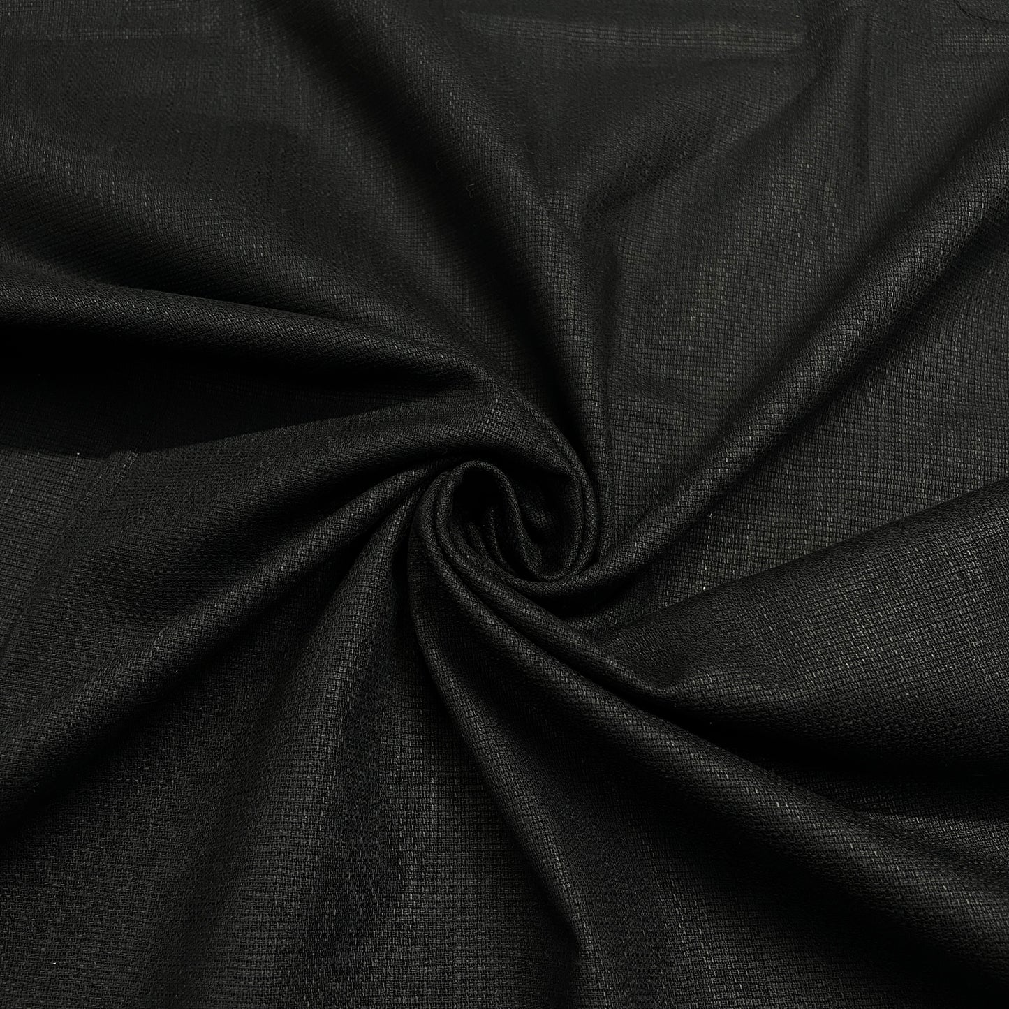 black solid cotton suiting fabric