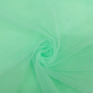 Mint Green Solid Net Fabric - TradeUNO