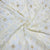 White Traditional Gold Lurex Sequence Thread Embroidery Dyeable Georgette Fabric - TradeUNO