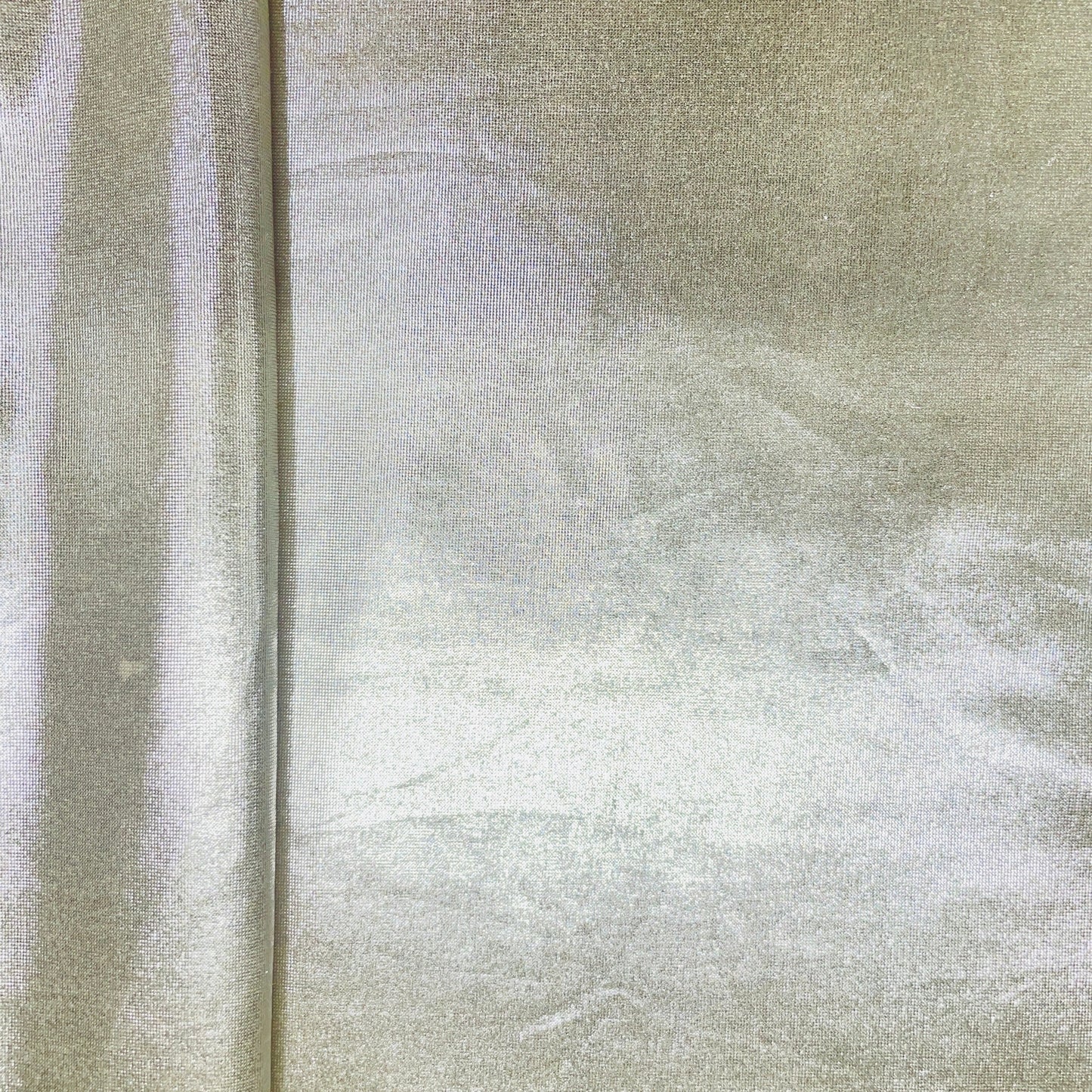 Grey Solid Foil Imported Knit Lycra Fabric - TradeUNO