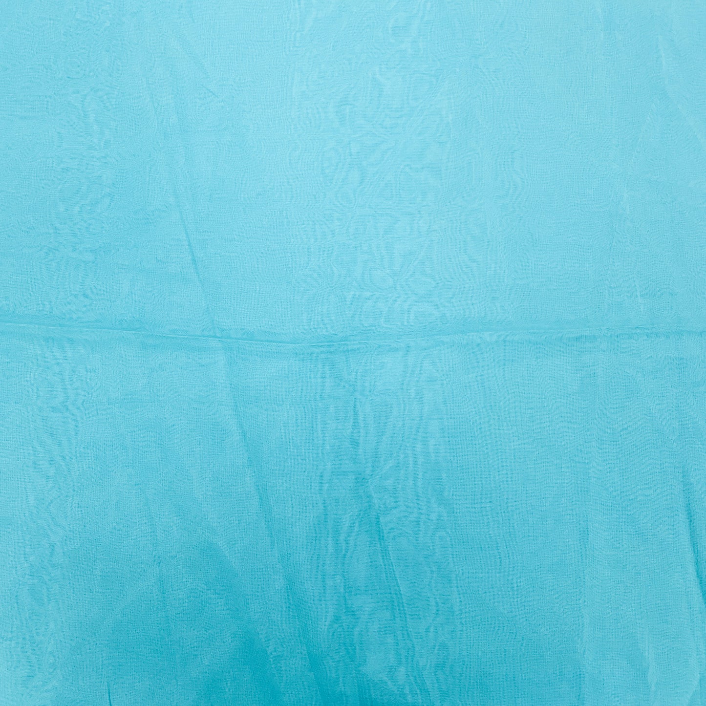 Blue Solid Satin Organza Fabric - TradeUNO