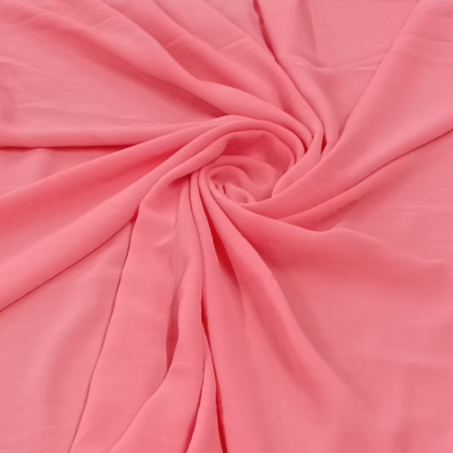 Rose Pink Color Georgette Fabric Trade UNO