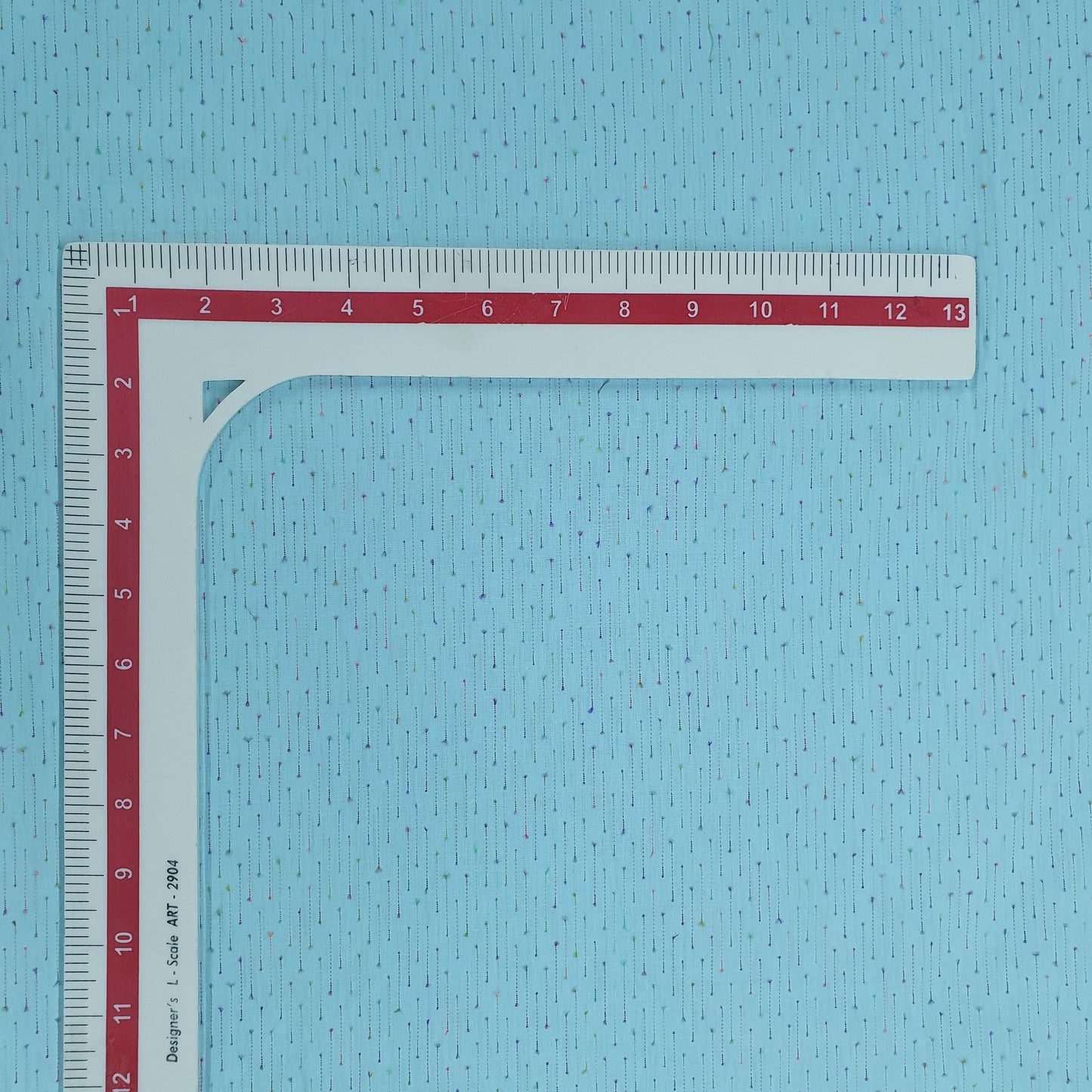 Sky Blue Solid Jacquard Cotton Fabric Plain Weave 48 Inches TU-2015