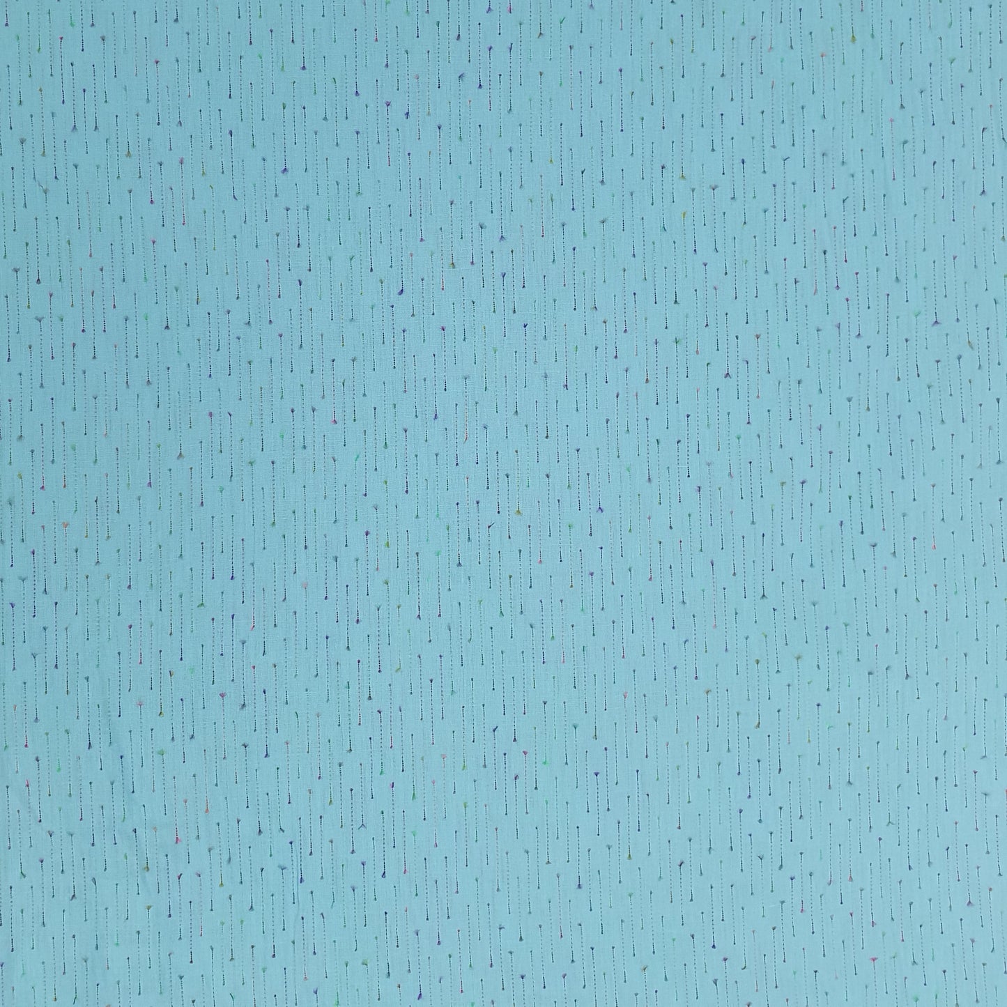 Sky Blue Solid Jacquard Cotton Fabric Plain Weave 48 Inches TU-2015
