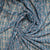 Blue Moroccan Print Viscose Voile Fabric Trade Uno