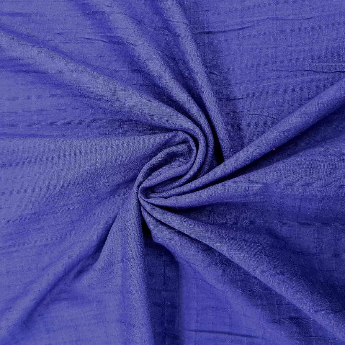 Navy Blue Print Cotton Shirting Fabric Trade UNO