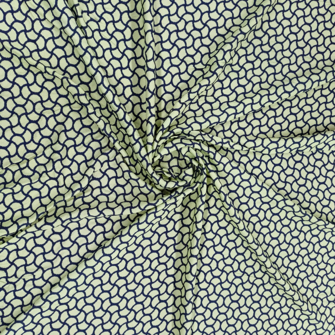 Yellow _ Black Digital Print Viscose Fabric Trade UNO