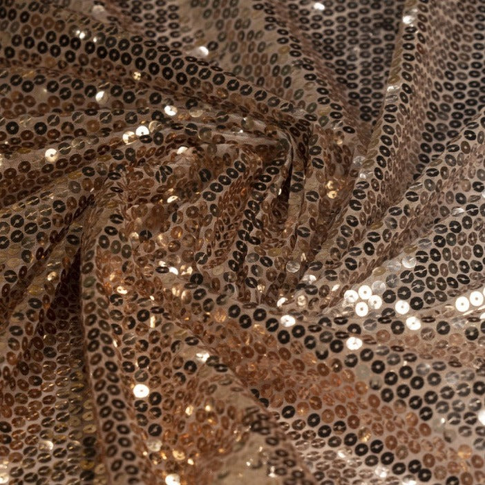 Golden Ombre Sequence Net Fabric Trade UNO