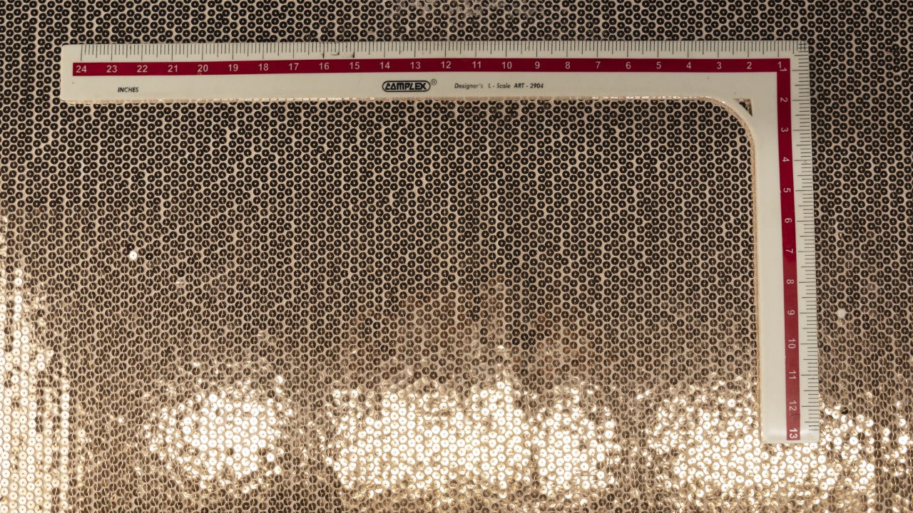 Golden Ombre Sequence Net Fabric Trade UNO