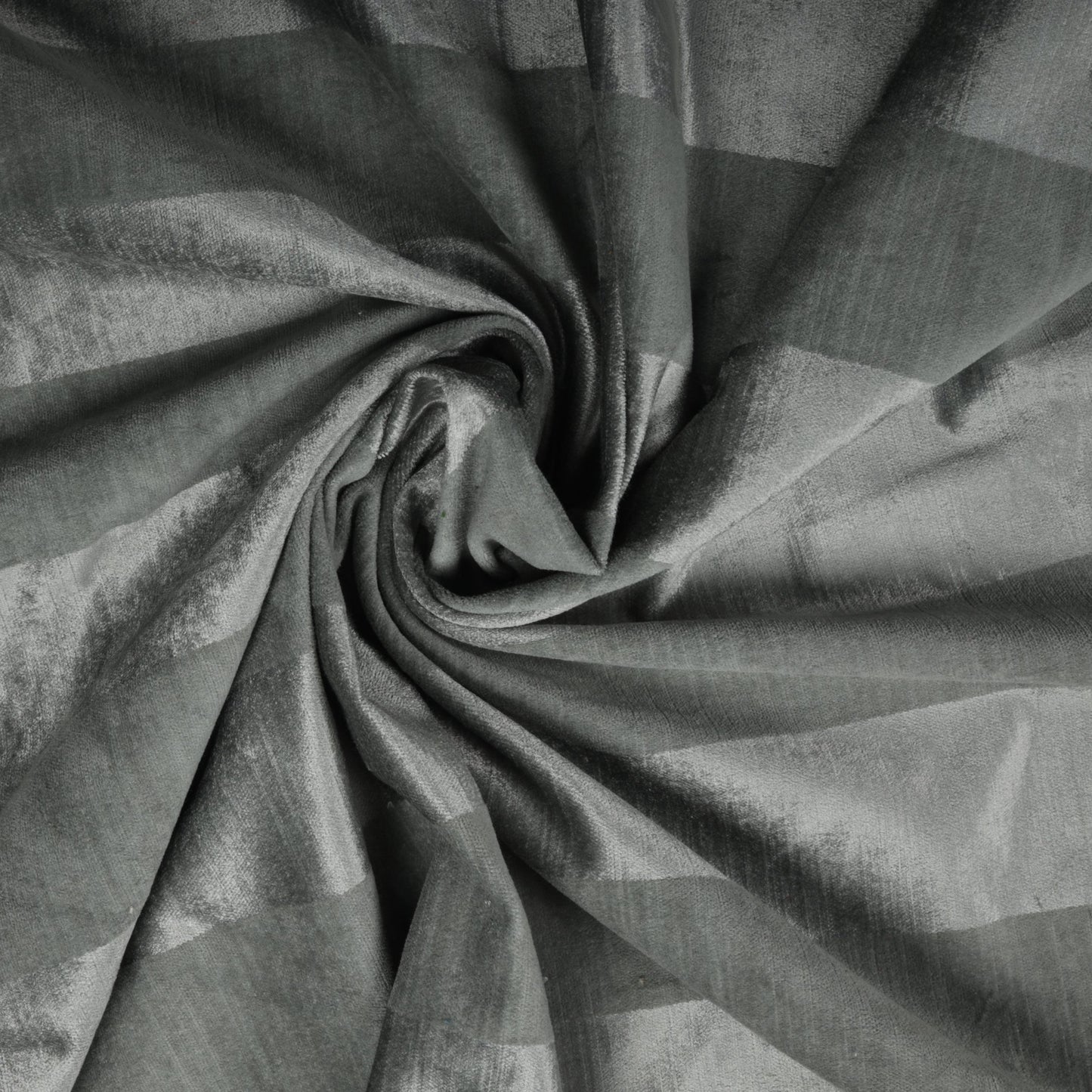 Grey Stripe Viscose Velvet Fabric Trade Uno
