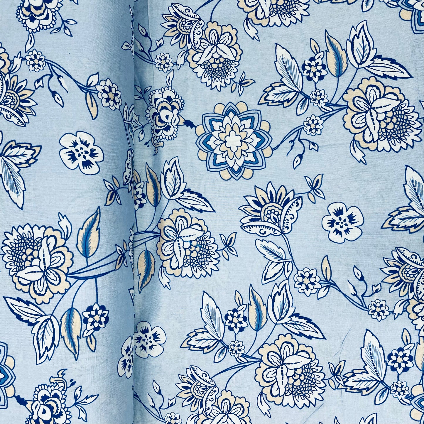 Black With Green Leaf Print Rayon Fabric - TradeUNO