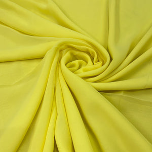 Light Yellow Solid Georgette Fabric - TradeUNO