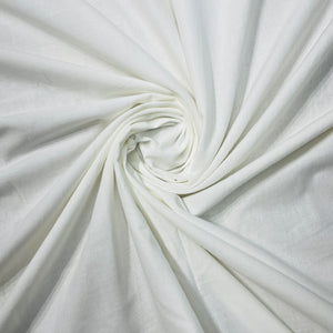 RFD White Solid Cotton Cambric Fabric - TradeUNO