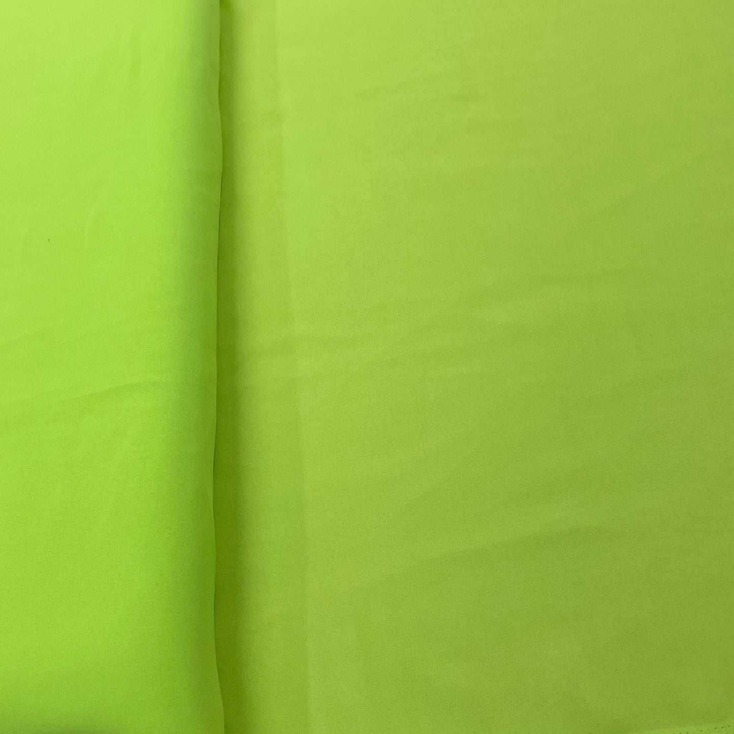 Lime Green Solid Georgette Fabric - TradeUNO